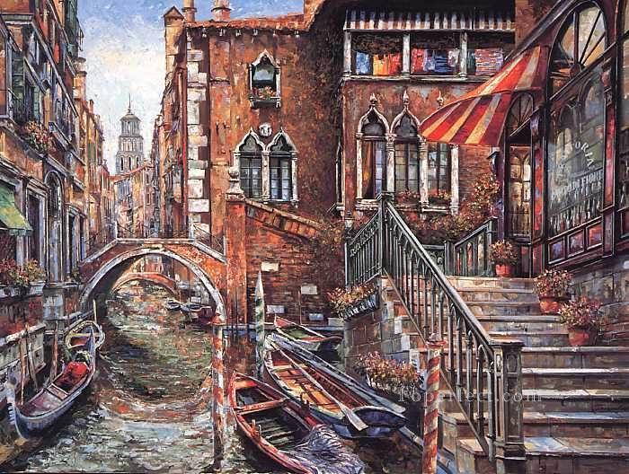 YXJ0325e impresionismo paisaje de Venecia Pintura al óleo